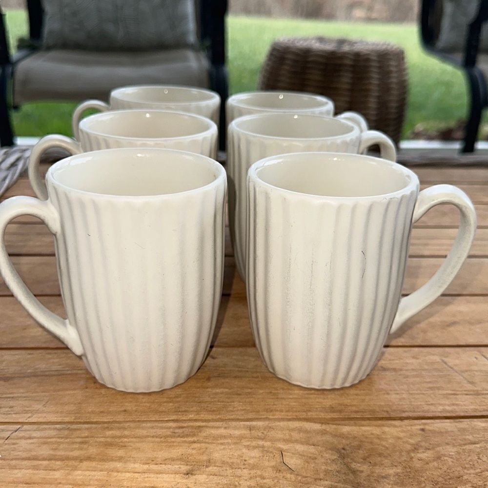 Dansk VTG Vesi Dinnerware Mug Set (6) 4 1/4”